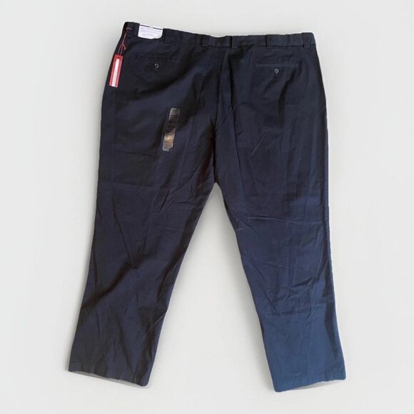 Harbor Bay HB Pants Mens 54x32‎ Black Relaxed Fit Stretch Waist Cotton NWT - Picture 1 of 12